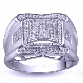 Men's Micro Pave Diamond Ring - 0.50CT