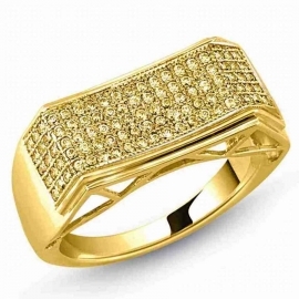Men's Pave Diamond Ring - 0.26CT