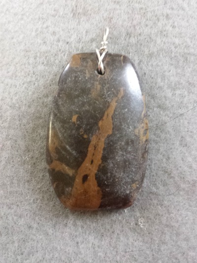 Wire Wrapped Stone Pendant