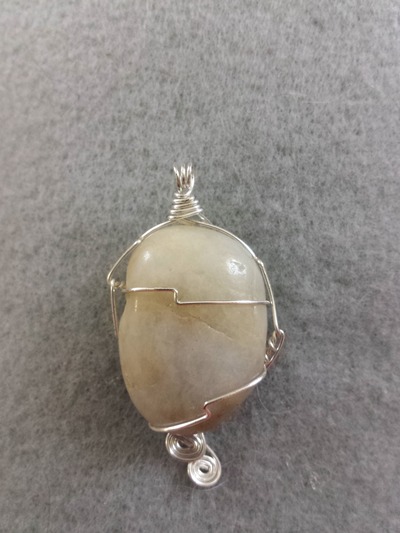 Wire Wrapped Stone Pendant