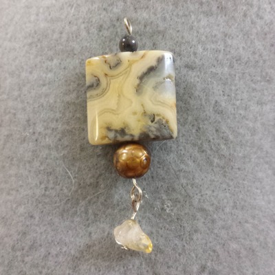 Creamy jasper pendant - Thumbnail 4