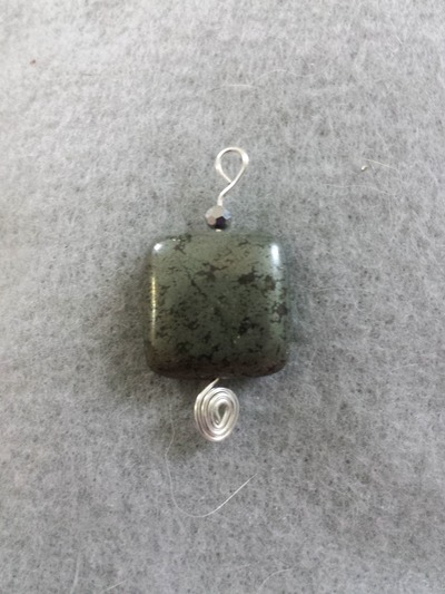 Metal Stone Bead Pendant