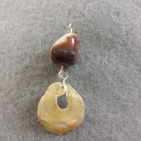 Ocean Jasper With Shell Tiny Pendant - Thumbnail 1