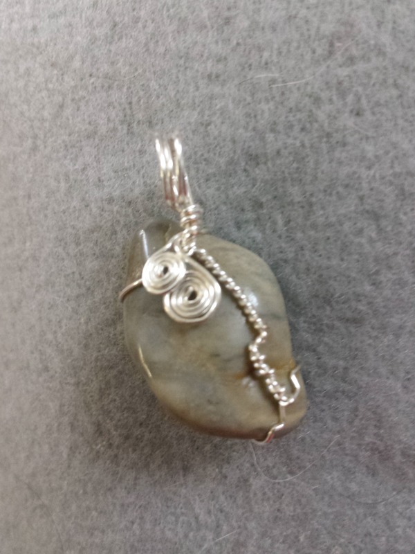 Wire Wrapped Stone Pendant