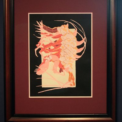 Amphipod with glow in the dark background