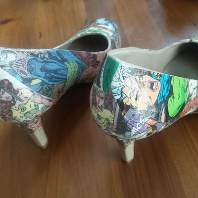 Comic book high heels