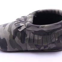 Camo Fringe Baby Moccasins - Thumbnail 2
