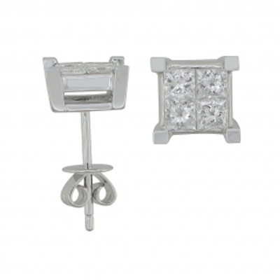 Diamond earrings - 0.95ct