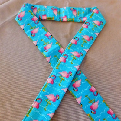 Water gel neck cooler - flamingos