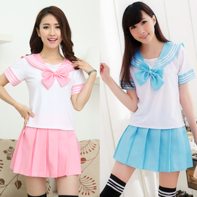 Japanese student uniforms skirt two-piece outfit