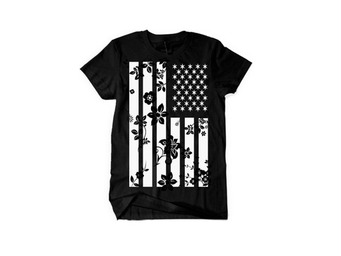 "Floral Flag" T-SHIRT
