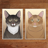 Double Cat Portrait  - Thumbnail 1