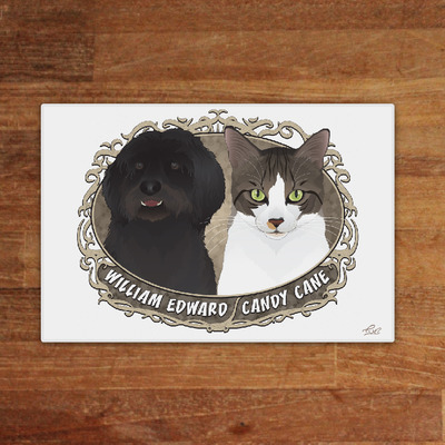 Cat+dog classic style crest