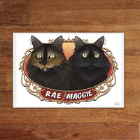 2 Cat Portrait Crest - Thumbnail 3