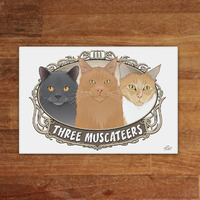 3 Cat Portrait Crest  - Thumbnail 1