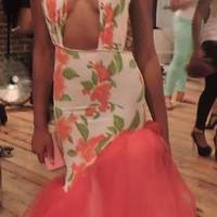 Floral A-Sym Tulle Dress - Thumbnail 1