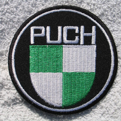 Puch 3" round embroidered patch