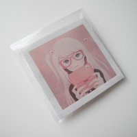 Gamegirl Girl Square Badge - Thumbnail 1