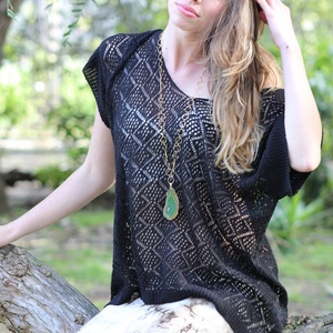 Lace Crochet Top  (2 Colors) - Thumbnail 1