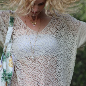 Lace Crochet Top  (2 Colors)