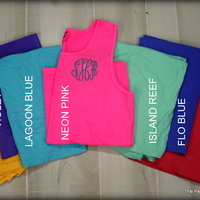 Comfort Colors Monogrammed Tank Top - Thumbnail 3
