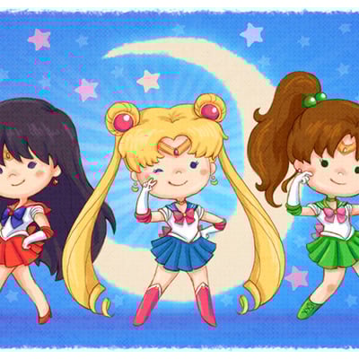Sailor moon 6"x13"