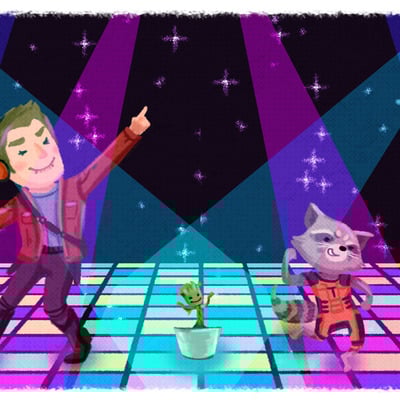 Guardians of the galaxy 6"x13"