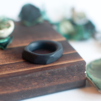 Black Clay Ring RG0921 - Thumbnail 1