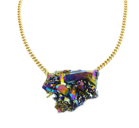 Stargazer Aura Crystal Necklace