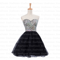 Little black dress, cheap homecoming dress, junior homecoming dress, short homecoming dress, homecoming dress, party dress, PD15328 - Thumbnail 1