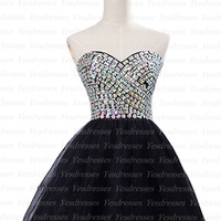Little black dress, cheap homecoming dress, junior homecoming dress, short homecoming dress, homecoming dress, party dress, PD15328 - Thumbnail 2
