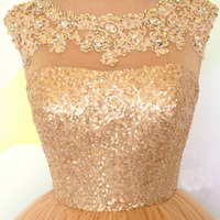 homecoming dress, short homecoming dress, gold homecoming dress, short prom dress, party prom dress, BD149081 - Thumbnail 1
