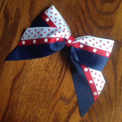 Navy, red, and white- dots and stars - Thumbnail 5
