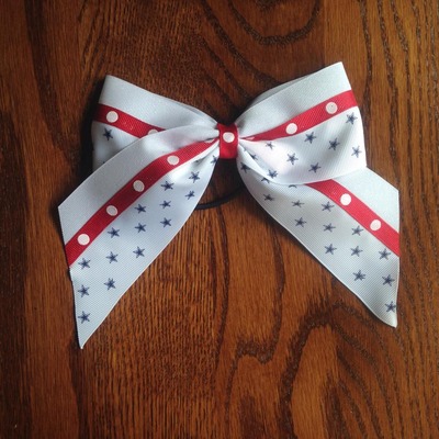 White with navy stars and red dots - Thumbnail 4
