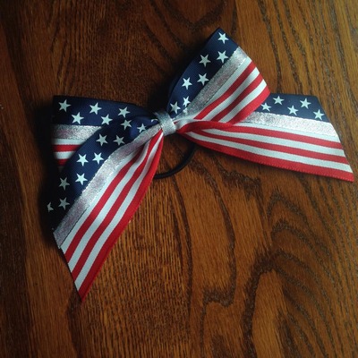 Classic stars and stripes with silver