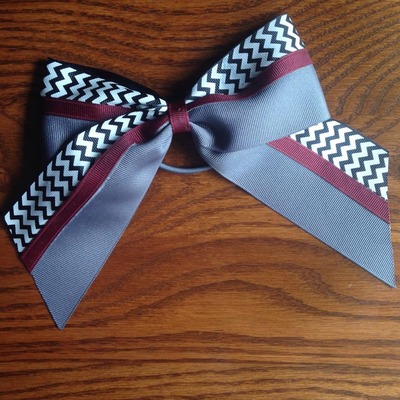 Grey, Black/White Chevron, and Maroon