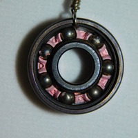 Recycled Skate Bearing Necklace - Custom - Thumbnail 1