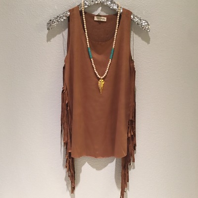 Suede fringe tank - Thumbnail 5