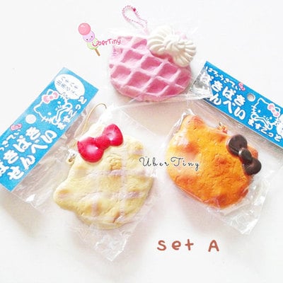 Pink hk waffle bow squishy - Thumbnail 2