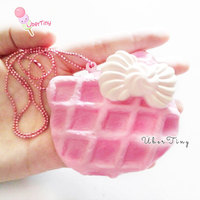 Pink HK Waffle Bow Squishy - Thumbnail 1