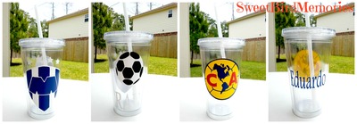 Soccer team tumbler 