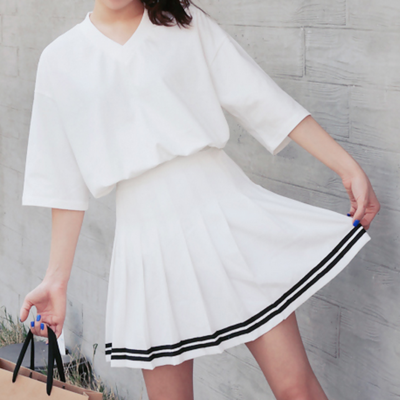 Striped tennis skirts - Thumbnail 5