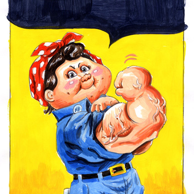 Ripped rosie / assembly lynn v2.0 color rough- custom garbage pail kids - Thumbnail 5