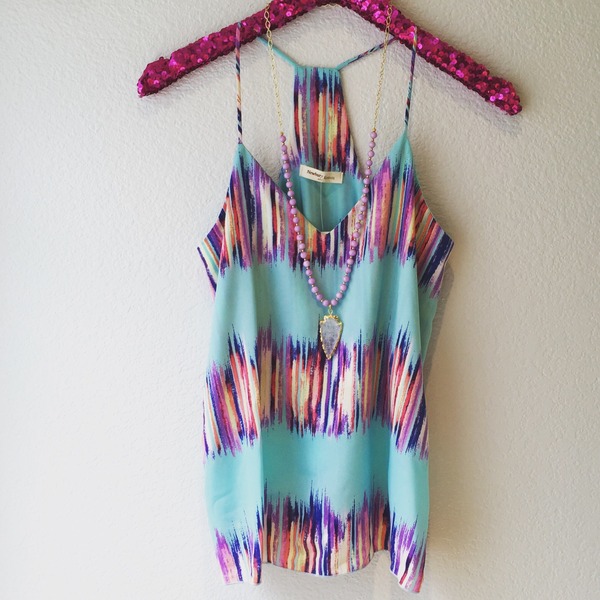 Aqua Tie Dye Tank