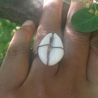 Copper Cowrie Ring - Thumbnail 1