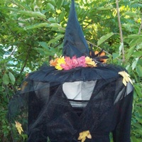 Glamour Girl Witch Hat--Custom--Adult or Child Size--Halloween-Costume - Thumbnail 4