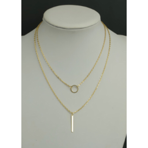 Layered Gold Necklace - Thumbnail 1