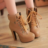 Fashion cute heels martin boots - Thumbnail 1