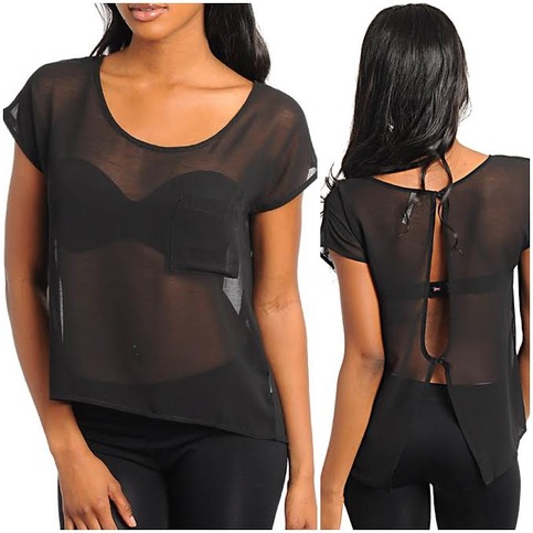 Sheer Chiffon Top