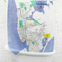 SHOWER CURTAIN PEVA NEW YORK MTA NEW YORK CITY SUBWAY MAP Design 180 x 180 cm - Thumbnail 3